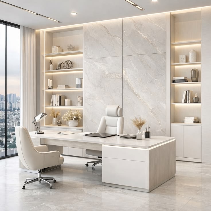Architectural arches in warm neutral interior